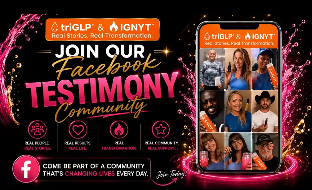 Join our Facebook Testimony Community: real people, real stories, real results.